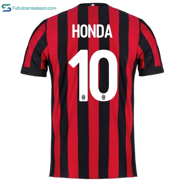 Camiseta Milan 1ª Honda 2017/18